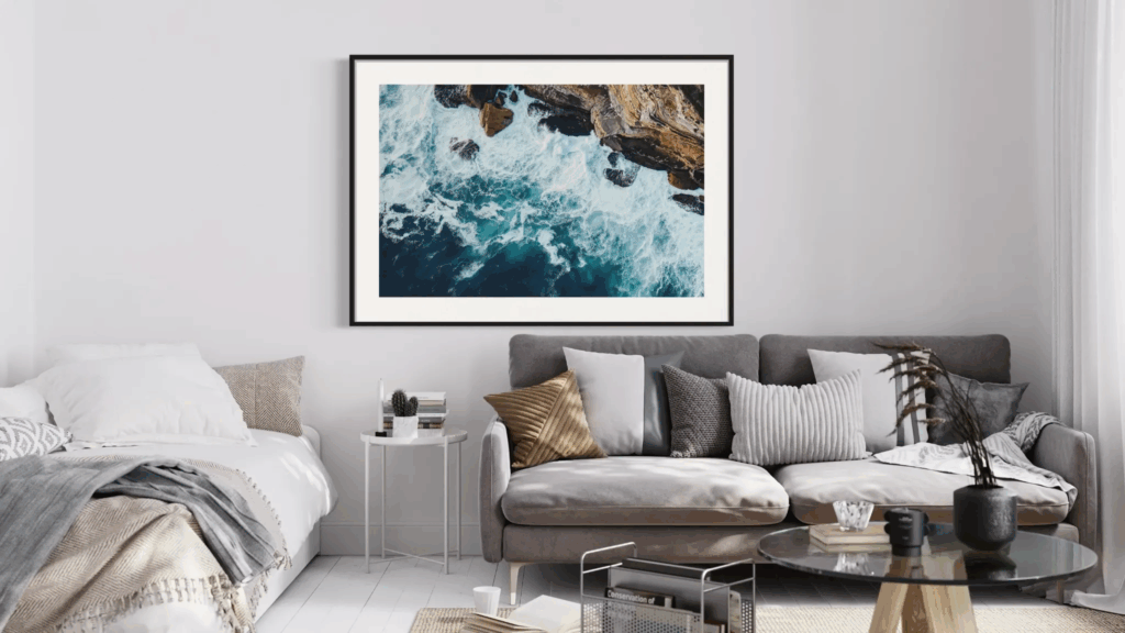 Rated Arts Waves vs rocks Install